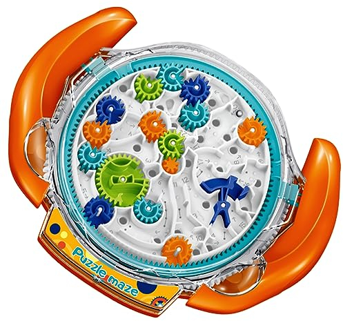 JRD&BS WINL Die ultimative Puzzle-Spiel-Herausforderung für Kinder 3D Denksport-Puzzle Labyrinth fördert räumliches Denken, Logik und Vorstellungskraft 8-15 Jahre alte Kinderspielzeug,(Orange