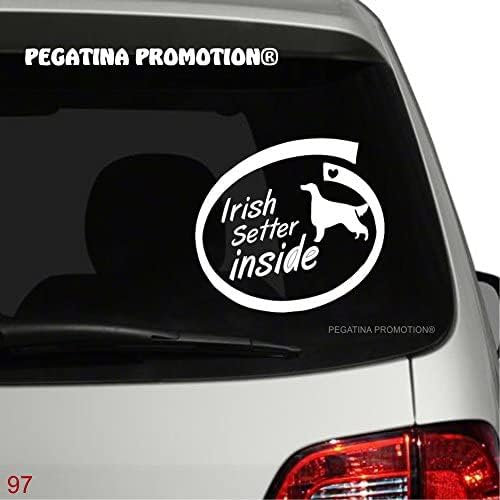 Rakelfix Aufkleber Irish Setter Inside Typ 97/ ca. 17 cm für Lack oder Scheibe ohne Hintergrund UV&waschanlagenfest
