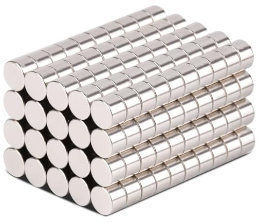 MIN CI 3x2mm Magnete Mini Stark, 80Stück Klein Magnet Flach, Neodym Magnet Rund Magneten, Magnet Kaufen Starke Magnete für Magnettafel Pinnwand