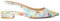 Dune Ladies Hillie Mirrored Heel Slingbacks Size UK 3 Flat Heel Ballet Pumps Multi