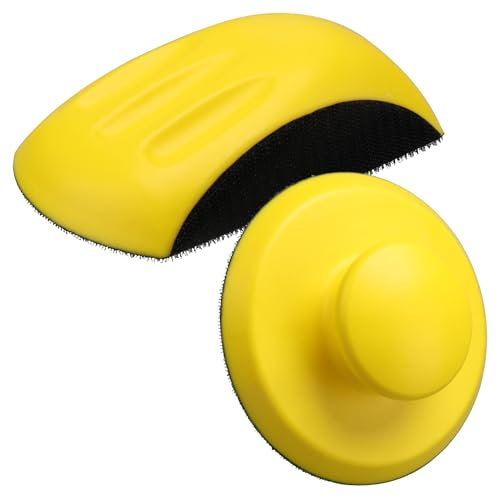 Taco de lijado manual de 2 piezas y 6 pulgadas para trabajos en madera, manualidades y restauración de muebles