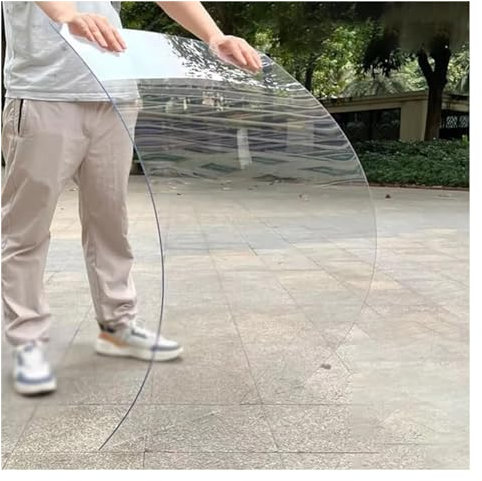 AFGZQ Lastre di Policarbonato Pannello Plastica Tetti, Protezione UV Copertura Tetto Antipioggia Finestre, for Pensiline Autobus Tettoia All'aperto(Size:6X 26.2ft)