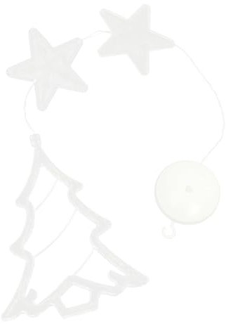 IMIKEYA Weihnachtsbeleuchtung für Fenster -tassenlicht Einzigartiges Weihnachtsmannbaum-design Einfach Zu Installierende Innendekoration