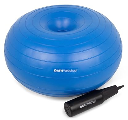 AFH Donut Ball Sitzkissen inklusive Pumpe aufblasbares Sitzkissen