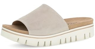 Gabor Damen Pantoletten, Frauen Slipper,Moderate Mehrweite (G),Gartenschuhe,Sommerschuhe,sommerclogs,Sandalen,Slides,Muschel,42.5 EU / 8.5 UK