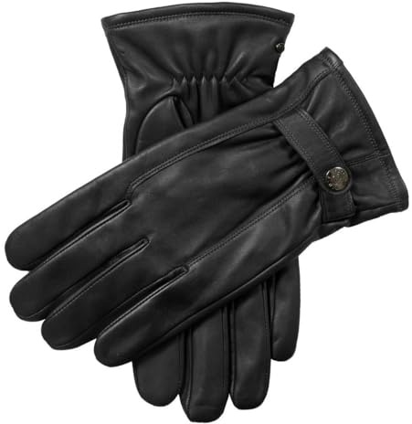 Dents Mens Haworth Touchscreen Leather Gloves - Black - Medium