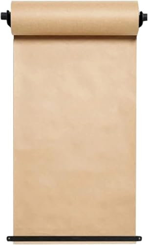 JvFbjLF Kraftpapierspender, Wandmontage, schwarze To-Do-Listen, Papierrollenschneider für Zuhause, Küche (37 cm)