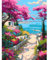 feelive Paysage Peinture par Numéro pour Adulte, Mer Kit de Peinture à l'huile sur Toile Bricolage pour Enfant Débutants Avec Pinceau Pigment Acrylique 30x40cm