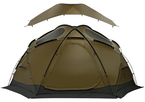 TOMOUNT Dome Hot Tent with Stove Jack 4 Person Backpacking Tent for 4 Season Waterproof Glamping Hiking