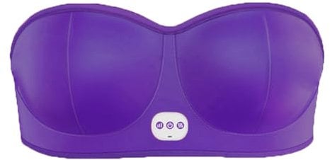 Ohulelks Smart Elektrischer Brustmassager Wiederaufladbarer USB-BH mit Multifunktionaler Massagefunktion C