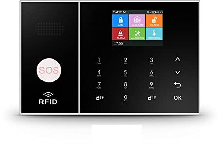 Système de sécurité Domestique, 3G 4G sans Fil Maison Alarme Tuya Vie Intelligente Kits d'alarme antivol système d'alarme de sécurité Prise en Charge télécommande(A)