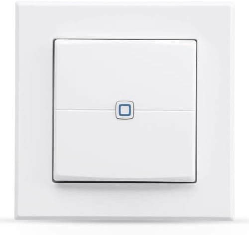 Homematic IP Smart Home Wall Switch - 2-Gang Wall Switch, Two Buttons, Accessories for Your Homematic IP Smart Home, Universal, Switches Actuators and Thermostats, Wireless, 161830A0
