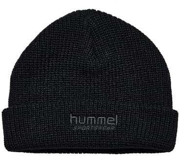 hummel Half Rib Beanie schwarz, One Size Unisex