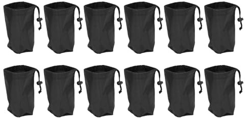 SEAFRONT 12Pcs Hydroponic Blackout Sleeves Mason Jars Blackout Bags with Adjustable Buckles for 32 Oz Wide Mouth Jars Light for Sprouting and Kratky Hydroponics