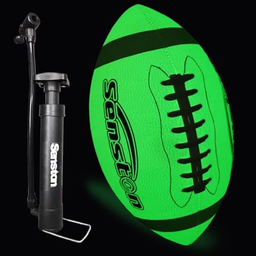 Senston American Football Größe 6, Leuchtend, Mit Pumpe Für Anfänger
