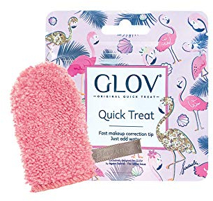 Glov Mitaine Demaquillante Visage Lavable Accessoire Microfibre Pratique pour Retouche Maquillage Waterproof et Réutilisable Idéal pour Peau Sensible