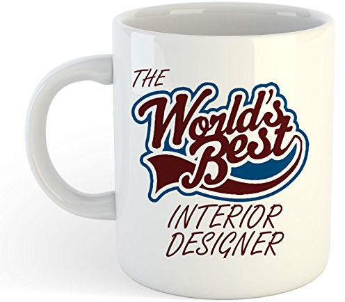 grabmybits The World's Best Interior Designer Mug Ceramic, Coffee Tea Cup, Gift Idea, Home Design