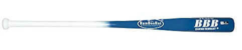 BamBooBat Bamboo Fungo Wood Bat: HWBBFM 34 inch (Light Blue)