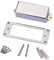 Healifty 2 stücke Gitarre Humbucker Pickup Abdeckung Rahmen Grundplatte Mini Neck Bridge Montagering für LP E-gitarre Teile (Silber)