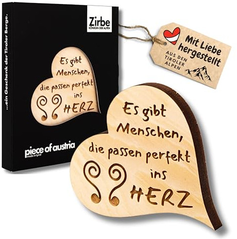 sagl.tirol Zirbenherz Mini in hochwertiger Verpackung (Es gibt Menschen die passen.…)