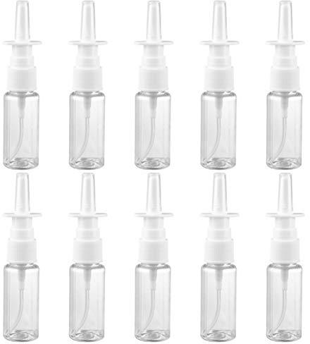 Bottle, Pump Sprayer Refillable Travel Size Plastic Care Mist Atomiser Clear for People Suffer from 20 Pcs 20ML