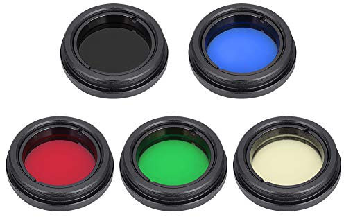 Teleskop-Okular-Linsenfilter-Kit Farbfilter-Set 1,2-Zoll-Teleskop-Okular-Linsen-Farbfilter für Mondnebel Planet Sonne