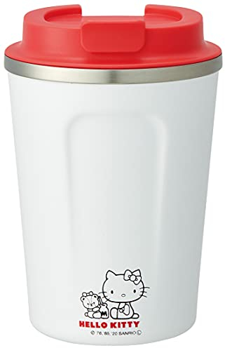 SKATER STBC3F-A - Vaso de café de acero inoxidable al vacío, retención de calor y frío, pequeño, 350 ml, Hello Kitty Sanrio