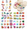 Pwsap 60PCS, süße Schuh anhänger für Schuhe, PVC Schuhdekoration anhänger umfassen Dinosaurier Fahrzeuge Blumen Insekten Meerestiere Astronauten, schöne CLOG Charms für Kinder Mädchen Jungen