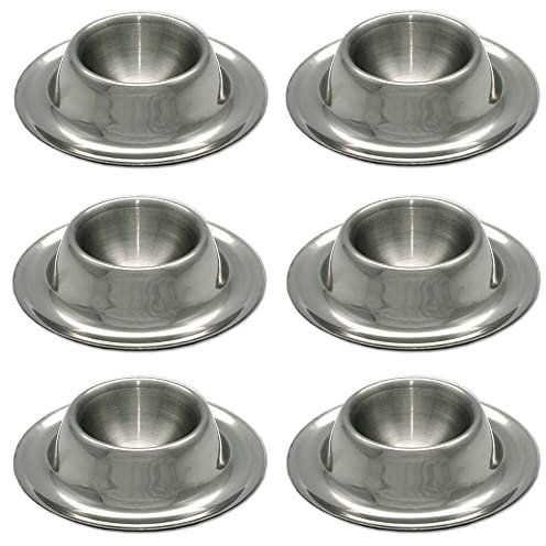 GRÄWE Eierbecher rund, Edelstahl 6er Set