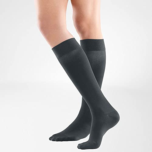 Bauerfeind VenoTrain look AD Kompressionsstrümpfe CCL2 XL normal anthrazit long