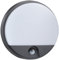 ChiliTec LED Außenlampe mit Bewegungsmelder Reichweite 15W 1570Lumen - Sensor Reichweite 9m 140° - IP54 Wandlampe für Haus Garten - Rund Ø21x5cm Licht Neutral Weiß