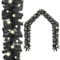 Tidyard Weihnachtsgirlande mit LED-Lichtern Weihnachtsdekoration Tannengirlande Künstlich Led Weihnachten Girlande Tanne 10 m Schwarz
