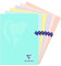 Clairefontaine 308311C Lot de 10 Cahiers Agrafés Mimesys PASTEL - 24x32 cm - 48 Pages Grands Carreaux - Papier Blanc 90 g - Couverture Polypro Opaque - Couleurs Aléatoires