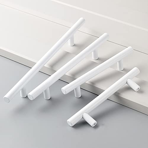 BOOLSFMAM Tiradores en T Para Puertas de Armarios de Cocina, 4 Piezas Longitud 150mm, Tiradores Muebles Baño Diámetro de 12mm