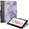 FINTIE Coque Compatible avec Wacom One 13.3 - Étui Rigide Pliable à Trois Rabat Housse Fine et Légère Pohette pour Wacom One 13.3 Pouces, Marbre Lilas
