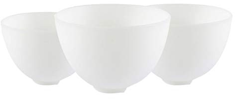 GLEAVI Mixing Bowl Silicone 3 Uds De De De Preparación Y Servicio De Condimentos Reutilizables De Máscara Facial Para Mezclar Máscara Facial Pintura De Resina Silicone Bowl