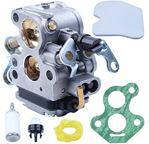 Gubeter Vergaser-Kit, für Husqvarna 240 235 236 235E 240E 236E für Mcculloch Cs340 Cs380 Kettensäge, 545 07 26 01, 574 71 94 02, 545 06 18 01,545072601, 5745072601, 5745072602, 58074502,61,61