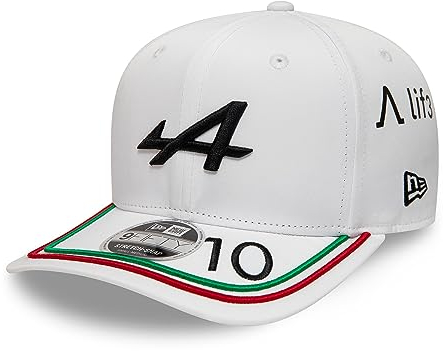 New Era Apline F1 Team Pierre Gasly Special Edition Italian Monza Grand Prix Snapback Baseball Cap Unisex Weiß Offizielles Merchandise (M/L), weiß, M/L