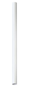 Licht-Erlebnisse Deckenlampe Weiß Metall D: 4 cm 75 cm hoch für R35 GU10 schmal Modern Deckenleuchte Spot Aufputz Wohnzimmer Küche Flur