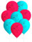 BeenSmile, HEIDI LATEX BALLONS, Luftballons aus Latex, Kindergeburtstag Dekoration, Kinder-Party-Zubehör, 8 Ballons