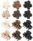 Kajeer 12 Petites pinces à cheveux en forme de fleur pour femmes - Mini pinces à cheveux mates antidérapantes pour cheveux fins pinces à cheveux à forte tenue