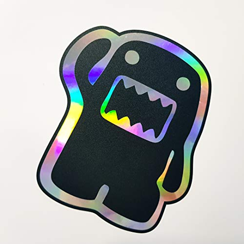 Folien-Zentrum - 2x Domo Kun Domukun Oilslick Schwarz 10,5x12cm - hochwertiger Aufkleber Auto Tuning - OEM & JDM Autosticker - Lustige Sticker Aufkleber für Car - Autoaufkleber - Made in Germany (2)