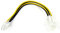 Yuattory 1 Pieza 20Cm 4Pines EnergíA ATX 4 Pin Macho una Hembra PC CPU Fuente de AlimentacióN Cable de ExtensióN 4Pin Conector Adaptador para Placa Base