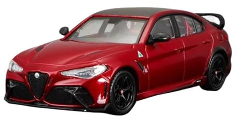 Veicoli a Motore in Scala 1:43 Per Alfa Romeo Giulia GTAm Modello Di Auto Sportiva In Lega Modello In Scala Veicolo Ad Alta Simulazione Tirare Indietro Modello di Auto Replica (Color : Red)