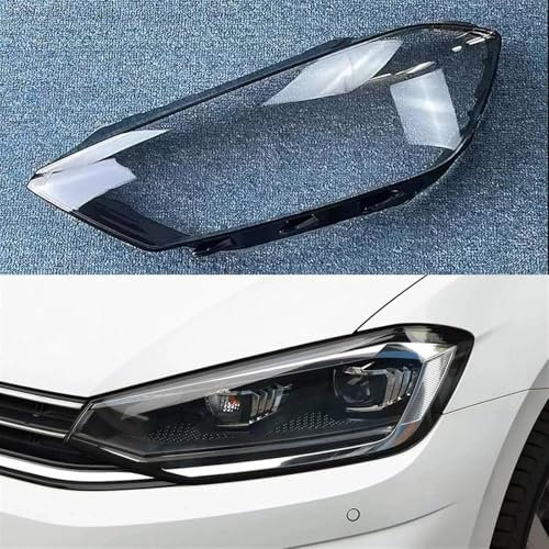 YJTYC Scheinwerfer Streuscheibe für VW Golf Sportsvan 2016–2020, Austausch der klaren Scheinwerferabdeckung und des Lampenschirms der Scheinwerferlinse,1 Piece Left