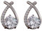 Ohrringe Quadratisch Silber Mädchen, versilbert, künstliche -Ohrstecker, zierliche Ohrringe in Zirkonia-Form, Schmuckgeschenk zum Geburtstag Ständer Für Ohrringe (Silver, One Size)