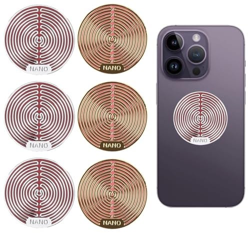Strahlenschutz Handy Aufkleber 6 Stück Anti-Strahlungs-Aufkleber EMF Aufkleber Handy Strahlenschutz für Telefon Laptop Tablet-Computer und Alle Elektronischen GeräTe