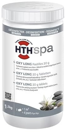 HTH Spa Oxy Long, Chlorfreie Aktivsauerstoff Behandlung für den Whirlpool