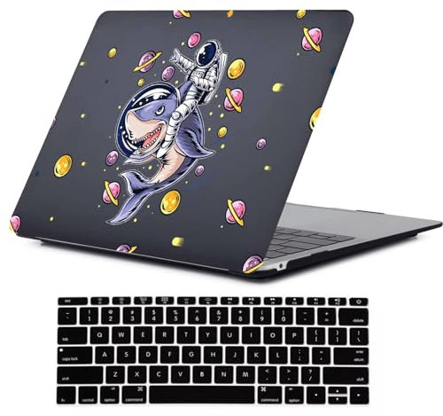 FFBOFFC Hard Case Compatible with Old Version MacBook Pro 13 inch Case 2012 2011 2010 2009 2008 Release A1278 with CD-ROM, Laptop Plastic Hard Case Shell & Keyboard Cover, Cool Shark