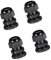 Unifizz 4Pcs M18 Cable Gland – Durable Threaded Wire Connector with Locknut for 5-10mm Dia Cable Wire, Black